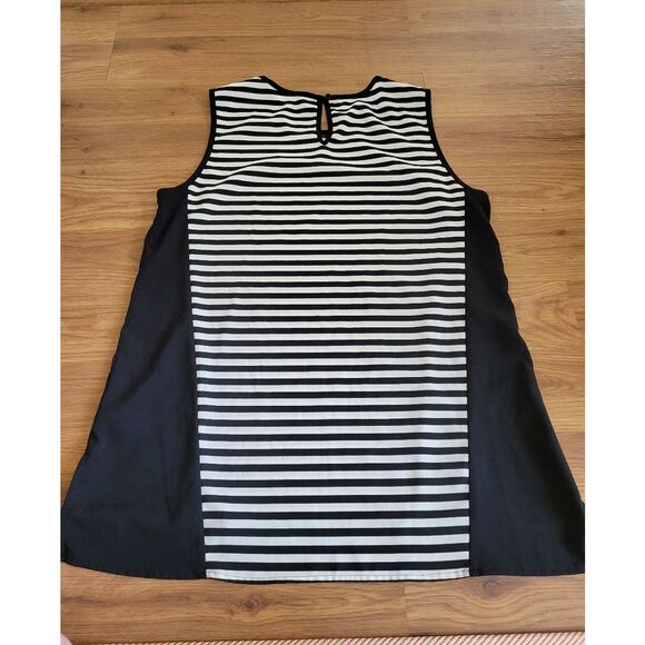 Women's Calvin Klein Striped Tank Black White Stripe Size Small - Picture 5 of 9